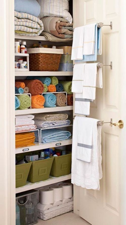 Impressive linen closet!